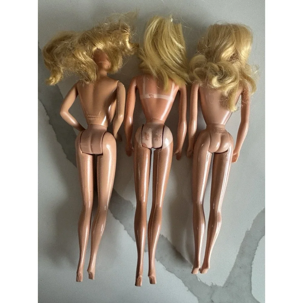 Vintage Mattel Barbie Doll Lot of 3 Blonde Nude Superstar Era 1979 1980s
